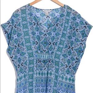 Tommy Bahama Nassau Navy Caftan Large NWT